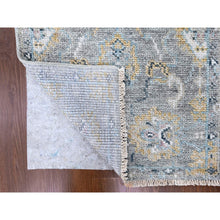 Load image into Gallery viewer, 2&#39;5&quot;x8&#39;6&quot; Spanish Gray, Tone On Tone, Oushak Design, Hand Knotted, Lush And Plush, Supple Collection, All Wool, Soft Pile, Natural Dyes, Runner, Oriental Rug FWR61476