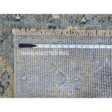 Load image into Gallery viewer, 2&#39;5&quot;x8&#39;6&quot; Spanish Gray, Tone On Tone, Oushak Design, Hand Knotted, Lush And Plush, Supple Collection, All Wool, Soft Pile, Natural Dyes, Runner, Oriental Rug FWR61476