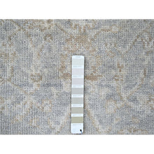 Load image into Gallery viewer, 2&#39;5&quot;x11&#39;4&quot; Coin Gray, Hand Knotted, Supple Collection, Oushak Design, Tone On Tone, Soft Vibrant Wool, Plush And Lush, Runner, Oriental Rug FWR61494
