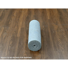 Load image into Gallery viewer, 2&#39;5&quot;x11&#39;4&quot; Coin Gray, Hand Knotted, Supple Collection, Oushak Design, Tone On Tone, Soft Vibrant Wool, Plush And Lush, Runner, Oriental Rug FWR61494