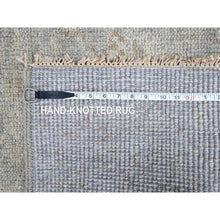 Load image into Gallery viewer, 2&#39;5&quot;x11&#39;4&quot; Coin Gray, Hand Knotted, Supple Collection, Oushak Design, Tone On Tone, Soft Vibrant Wool, Plush And Lush, Runner, Oriental Rug FWR61494