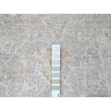Load image into Gallery viewer, 2&#39;6&quot;x8&#39;6&quot; Oyster Gray, Supple Collection, Organic Wool, Hand Knotted, Oushak Design, Soft And Plush Pile, Runner, Oriental Rug FWR61506