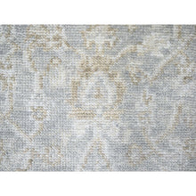 Load image into Gallery viewer, 2&#39;6&quot;x8&#39;6&quot; Oyster Gray, Supple Collection, Organic Wool, Hand Knotted, Oushak Design, Soft And Plush Pile, Runner, Oriental Rug FWR61506