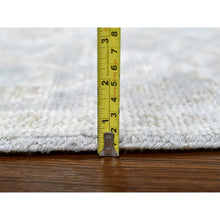 Load image into Gallery viewer, 2&#39;6&quot;x8&#39;6&quot; Oyster Gray, Supple Collection, Organic Wool, Hand Knotted, Oushak Design, Soft And Plush Pile, Runner, Oriental Rug FWR61506