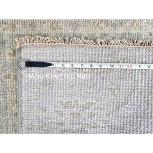 Load image into Gallery viewer, 2&#39;6&quot;x8&#39;5&quot; Oyster Gray, Supple Collection, Tone On Tone, Hand Knotted, Soft Vibrant Wool Pile, Plush And Lush, Oushak Design, Runner, Oriental Rug FWR61536