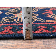 Load image into Gallery viewer, 9&#39;x12&#39;5&quot; Copper Red, Vintage Persian Joshagan with Geometric Medallion, Shaved Down, Zero Pile, Even Wear, Good Condition, Sides and Ends Professionally Secured, Hand Knotted, 100% Wool, Oriental Rug FWR6150