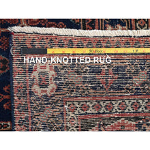 Load image into Gallery viewer, 9&#39;x12&#39;5&quot; Copper Red, Vintage Persian Joshagan with Geometric Medallion, Shaved Down, Zero Pile, Even Wear, Good Condition, Sides and Ends Professionally Secured, Hand Knotted, 100% Wool, Oriental Rug FWR6150