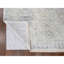 Load image into Gallery viewer, 8&#39;6&quot;x11&#39;4&quot; Oyster Gray, Supple Collection, Oushak All Over Design, Soft Velvety Wool, Hand Knotted, Natural Dyes, Oriental Rug FWR61578