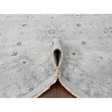 Load image into Gallery viewer, 8&#39;6&quot;x11&#39;4&quot; Oyster Gray, Supple Collection, Oushak All Over Design, Soft Velvety Wool, Hand Knotted, Natural Dyes, Oriental Rug FWR61578