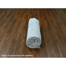 Load image into Gallery viewer, 8&#39;6&quot;x11&#39;4&quot; Oyster Gray, Supple Collection, Oushak All Over Design, Soft Velvety Wool, Hand Knotted, Natural Dyes, Oriental Rug FWR61578