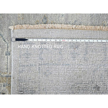 Load image into Gallery viewer, 8&#39;6&quot;x11&#39;4&quot; Oyster Gray, Supple Collection, Oushak All Over Design, Soft Velvety Wool, Hand Knotted, Natural Dyes, Oriental Rug FWR61578
