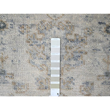 Load image into Gallery viewer, 2&#39;4&quot;x8&#39;8&quot; Pastel Gray, Oushak Design, Supple Collection, Tone On Tone, Hand Knotted, Pure Wool, Plush And Lush, Runner, Oriental Rug FWR61584