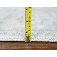 Load image into Gallery viewer, 2&#39;4&quot;x8&#39;8&quot; Pastel Gray, Oushak Design, Supple Collection, Tone On Tone, Hand Knotted, Pure Wool, Plush and Lush, Runner, Oriental Rug FWR61584