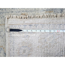Load image into Gallery viewer, 2&#39;4&quot;x8&#39;8&quot; Pastel Gray, Oushak Design, Supple Collection, Tone On Tone, Hand Knotted, Pure Wool, Plush and Lush, Runner, Oriental Rug FWR61584