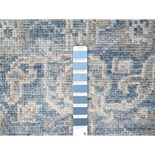 Load image into Gallery viewer, 2&#39;6&quot;x8&#39;5&quot; Imperial Blue, Supple Collection, Oushak Design, Tone On Tone, Hand Knotted, Soft Vibrant Wool, Plush And Lush, Runner, Oriental Rug FWR61590