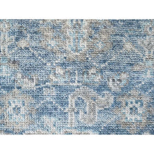 Load image into Gallery viewer, 2&#39;6&quot;x8&#39;5&quot; Imperial Blue, Supple Collection, Oushak Design, Tone On Tone, Hand Knotted, Soft Vibrant Wool, Plush And Lush, Runner, Oriental Rug FWR61590