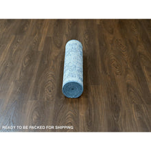 Load image into Gallery viewer, 2&#39;6&quot;x8&#39;5&quot; Imperial Blue, Supple Collection, Oushak Design, Tone On Tone, Hand Knotted, Soft Vibrant Wool, Plush And Lush, Runner, Oriental Rug FWR61590