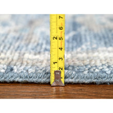 Load image into Gallery viewer, 2&#39;6&quot;x8&#39;5&quot; Imperial Blue, Supple Collection, Oushak Design, Tone On Tone, Hand Knotted, Soft Vibrant Wool, Plush And Lush, Runner, Oriental Rug FWR61590