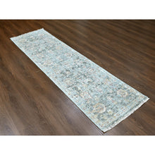 Load image into Gallery viewer, 2&#39;6&quot;x8&#39;10&quot; Misty Gray, Oushak Design, Supple Collection, Tone On Tone, Hand Knotted, Soft Vibrant Wool Pile, Plush And Lush, Runner, Oriental Rug FWR61596