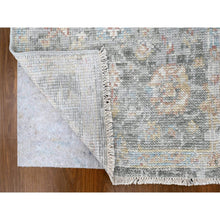 Load image into Gallery viewer, 2&#39;6&quot;x8&#39;10&quot; Misty Gray, Oushak Design, Supple Collection, Tone On Tone, Hand Knotted, Soft Vibrant Wool Pile, Plush And Lush, Runner, Oriental Rug FWR61596