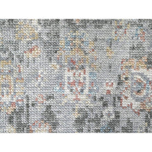 Load image into Gallery viewer, 2&#39;6&quot;x8&#39;10&quot; Misty Gray, Oushak Design, Supple Collection, Tone On Tone, Hand Knotted, Soft Vibrant Wool Pile, Plush And Lush, Runner, Oriental Rug FWR61596