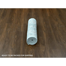 Load image into Gallery viewer, 2&#39;6&quot;x8&#39;10&quot; Misty Gray, Oushak Design, Supple Collection, Tone On Tone, Hand Knotted, Soft Vibrant Wool Pile, Plush And Lush, Runner, Oriental Rug FWR61596