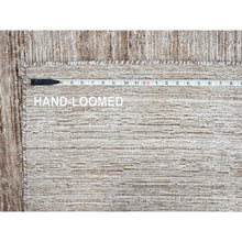 Load image into Gallery viewer, 8&#39;x10&#39; Shades of Brown, Hand Loomed, Wool and Plant Based Silk, Textured Pile, Borderless, Modern Design, Oriental Rug FWR61614