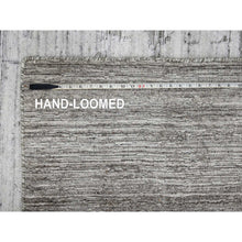 Load image into Gallery viewer, 8&#39;x10&#39; Bone White, Hand Loomed, Wool and Plant Based Silk, Textured Pile, Modern Design, Oriental Rug FWR61620