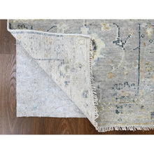 Load image into Gallery viewer, 2&#39;5&quot;x8&#39;5&quot; Spanish Gray, Supple Collection, Oushak All Over Design, Soft Velvety Wool, Hand Knotted, Vegetable Dyes, Runner, Oriental Rug FWR61644
