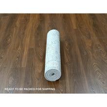 Load image into Gallery viewer, 2&#39;5&quot;x8&#39;5&quot; Spanish Gray, Supple Collection, Oushak All Over Design, Soft Velvety Wool, Hand Knotted, Vegetable Dyes, Runner, Oriental Rug FWR61644