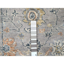 Load image into Gallery viewer, 2&#39;5&quot;x13&#39;10&quot; Pastel Gray, Supple Collection, Oushak Design, Hand Knotted, Lush and Plush, Pure Wool, Soft Pile, Tone On Tone, Natural Dyes, Runner, Oriental Rug FWR61656