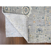 Load image into Gallery viewer, 2&#39;3&quot;x11&#39;2&quot; Cloud Gray, Supple Collection, Oushak All Over Design, Soft Velvety Wool, Hand Knotted, Vegetable Dyes, Narrow Runner, Oriental Rug FWR61662