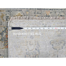 Load image into Gallery viewer, 2&#39;3&quot;x11&#39;2&quot; Cloud Gray, Supple Collection, Oushak All Over Design, Soft Velvety Wool, Hand Knotted, Vegetable Dyes, Narrow Runner, Oriental Rug FWR61662