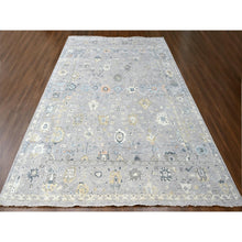 Load image into Gallery viewer, 11&#39;6&quot;x15&#39; Medium Gray, Oushak Design, Supple Collection, Organic Wool, Hand Knotted, Soft And Plush Pile, Oversized, Oriental Rug FWR61668