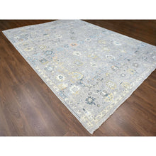 Load image into Gallery viewer, 11&#39;6&quot;x15&#39; Medium Gray, Oushak Design, Supple Collection, Organic Wool, Hand Knotted, Soft And Plush Pile, Oversized, Oriental Rug FWR61668