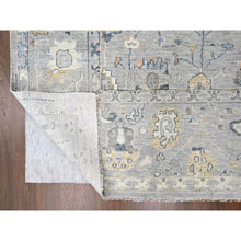 Load image into Gallery viewer, 11&#39;6&quot;x15&#39; Medium Gray, Oushak Design, Supple Collection, Organic Wool, Hand Knotted, Soft And Plush Pile, Oversized, Oriental Rug FWR61668