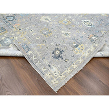 Load image into Gallery viewer, 11&#39;6&quot;x15&#39; Medium Gray, Oushak Design, Supple Collection, Organic Wool, Hand Knotted, Soft And Plush Pile, Oversized, Oriental Rug FWR61668