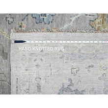 Load image into Gallery viewer, 11&#39;6&quot;x15&#39; Medium Gray, Oushak Design, Supple Collection, Organic Wool, Hand Knotted, Soft And Plush Pile, Oversized, Oriental Rug FWR61668