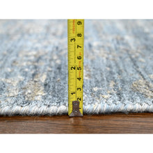 Load image into Gallery viewer, 8&#39;x10&#39; Marengo Gray, Modern Design, Hand Loomed, Wool and Plant Based Silk, Textured Pile, Oriental Rug FWR61716