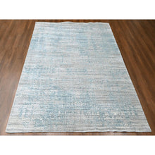 Load image into Gallery viewer, 8&#39;3&quot;x10&#39; Spanish Gray, Hand Loomed, Wool and Plant Based Silk, Textured Pile, Modern Design, Oriental Rug FWR61722