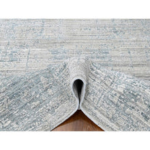 Load image into Gallery viewer, 8&#39;3&quot;x10&#39; Spanish Gray, Hand Loomed, Wool and Plant Based Silk, Textured Pile, Modern Design, Oriental Rug FWR61722