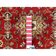 Load image into Gallery viewer, 3&#39;x5&#39; Chili Red, Karajeh Design With Tribal Medallions, Hand Knotted, Soft Wool, Oriental Rug FWR61782