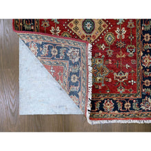 Load image into Gallery viewer, 3&#39;x5&#39; Candy Red, Karajeh Design With Geometric Medallions, Hand Knotted, Soft Wool, Oriental Rug FWR61788