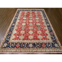 Load image into Gallery viewer, 12&#39;x15&#39; Ajax Red, Karajeh Design with Tribal Medallions, Hand Knotted, 100% Wool, XL, Oversized, Oriental Rug FWR61794