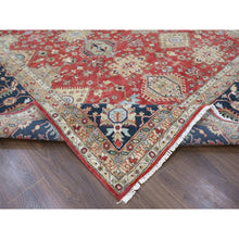 Load image into Gallery viewer, 12&#39;x15&#39; Ajax Red, Karajeh Design With Tribal Medallions, Hand Knotted, 100% Wool, Xl, Oversized, Oriental Rug FWR61794