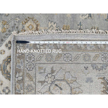 Load image into Gallery viewer, 10&#39;1&quot;x14&#39;2&quot; Medium Gray, Karajeh and Geometric Medallions Design, 100% Wool, Hand Knotted, Oriental Rug FWR61830
