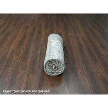 Load image into Gallery viewer, 8&#39;10&quot;x11&#39;10&quot; Pastel Gray, Broken and Erased Persian Heriz All Over Design with Soft Color Palette, Dense Weave, Hand Knotted, Pure Wool, Oriental Rug FWR61872