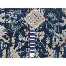 Load image into Gallery viewer, 6&#39;x9&#39; Imperial Blue, Broken and Erased Persian Heriz All Over Design, Soft Color Palette, Hand Knotted, 100% Wool, Denser Weave, Oriental Rug FWR61884