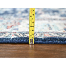 Load image into Gallery viewer, 6&#39;x9&#39; Imperial Blue, Broken and Erased Persian Heriz All Over Design, Soft Color Palette, Hand Knotted, 100% Wool, Denser Weave, Oriental Rug FWR61884
