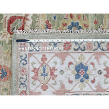 Load image into Gallery viewer, 8&#39;x9&#39;10&quot; Artichoke Green, All Over Heriz Design, Natural Dyes, Plush And Lush, Hand Knotted, Pure Wool, Oriental Rug FWR61956